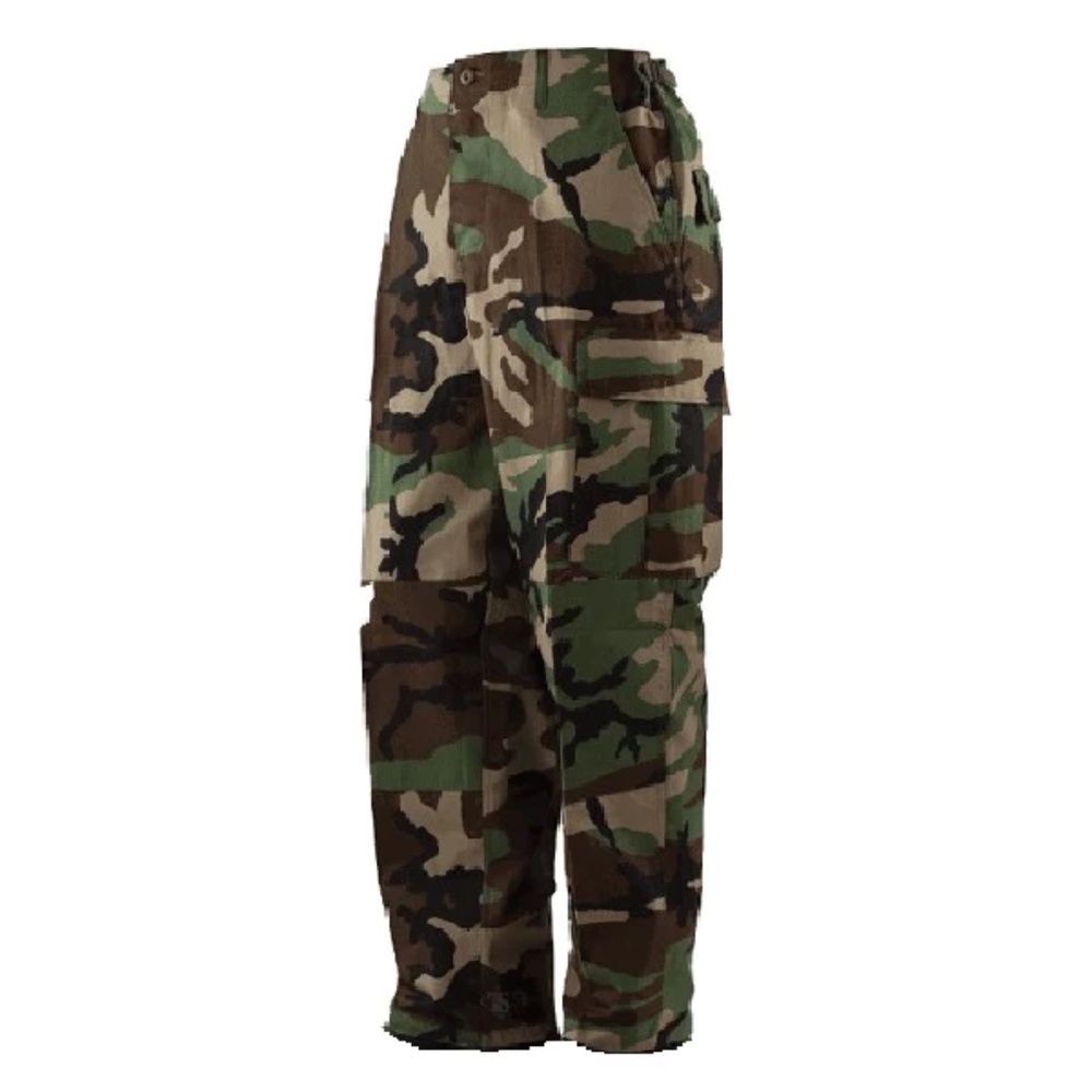 Vanguard Military BDU Woodland Camo Trousers Uniform Med